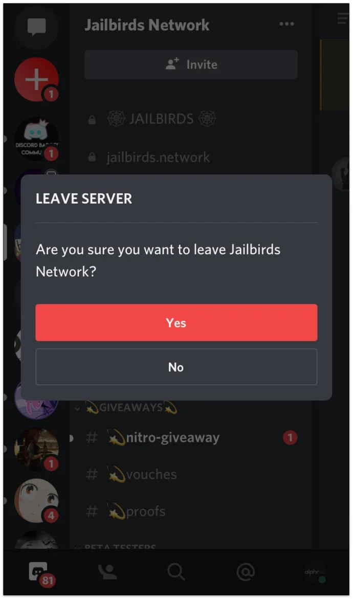 چگونه یک سرور Discord را ترک کنیم