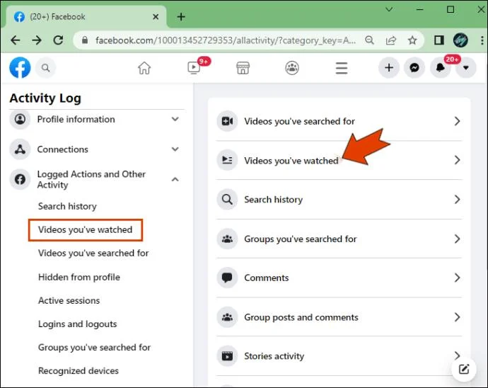 Como ver vídeos assistidos recentemente no Facebook