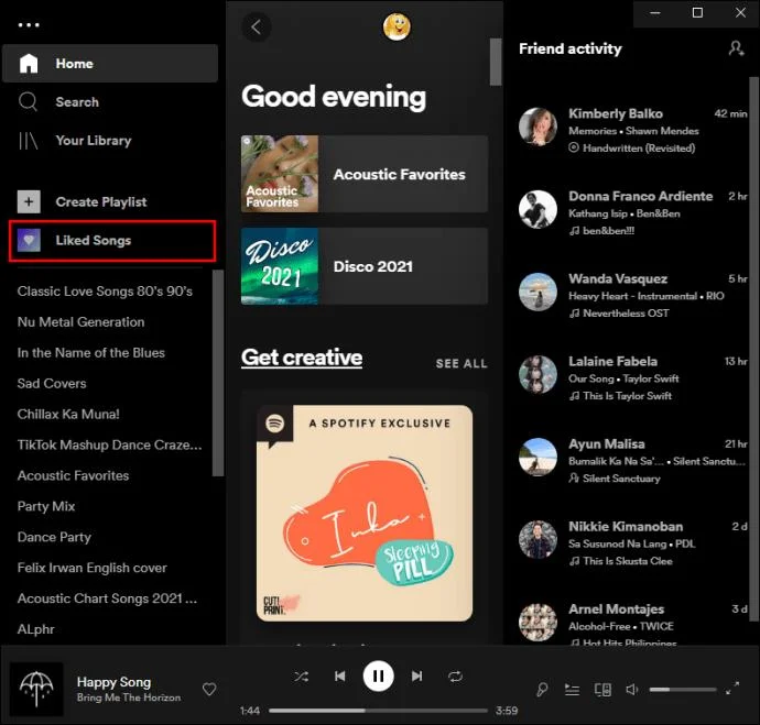 نحوه حذف آهنگ های لایک شده در برنامه Spotify