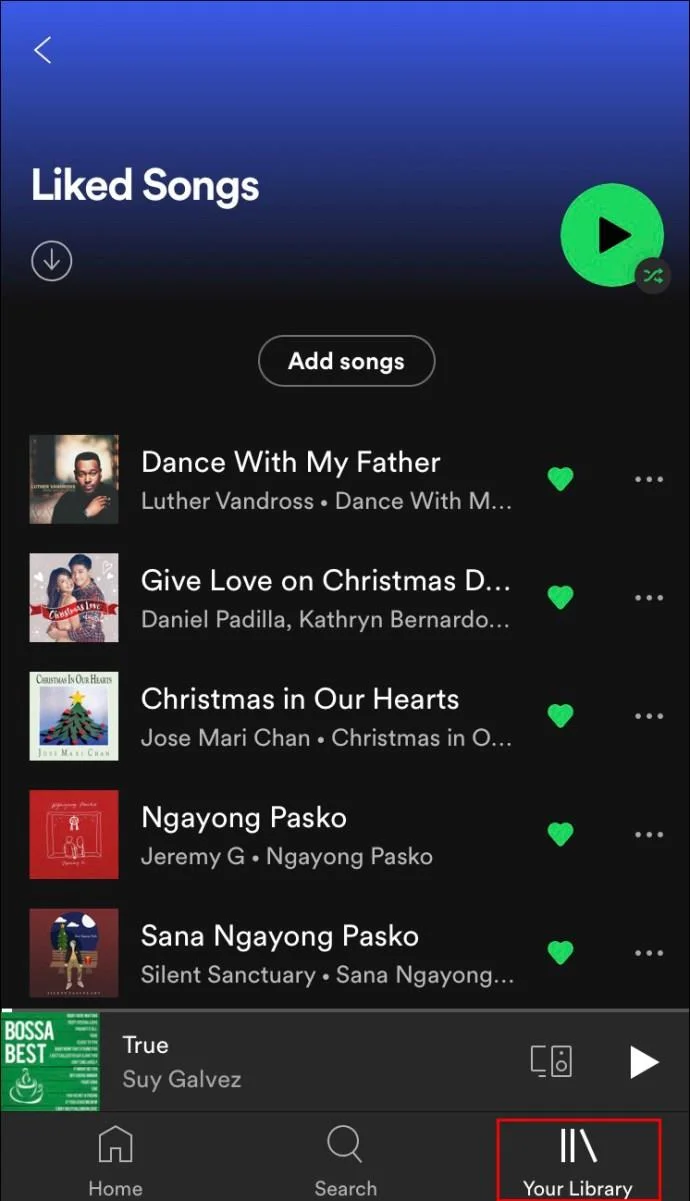 نحوه حذف آهنگ های لایک شده در برنامه Spotify