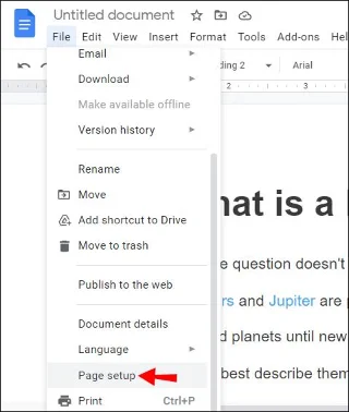 Jak usunąć nagłówek z Dokumentów Google
