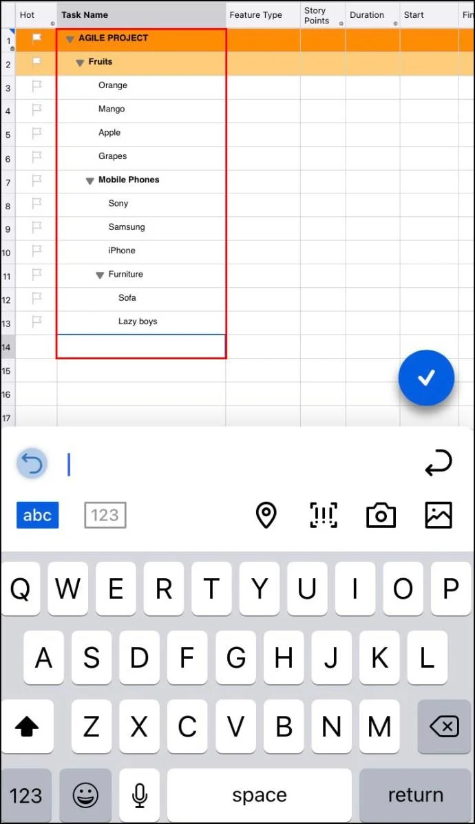 Come aggiungere una sottoattività in Smartsheet