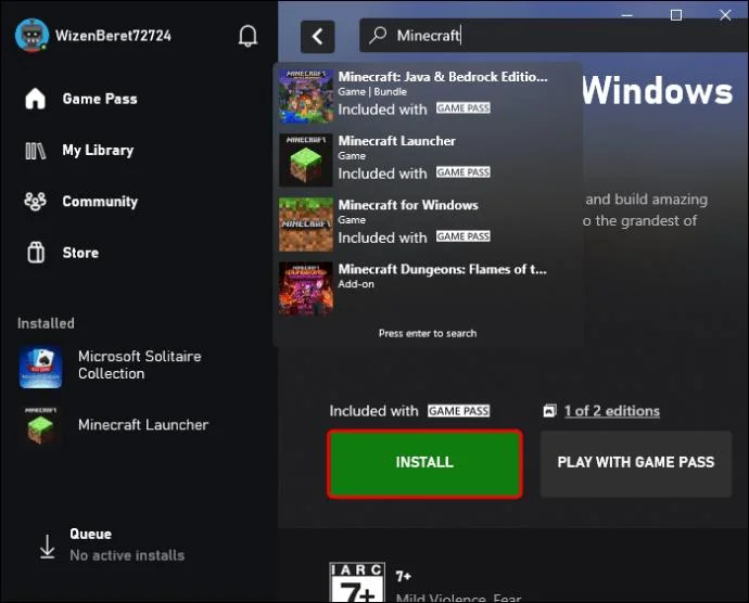 Come giocare a Minecraft Bedrock su un PC
