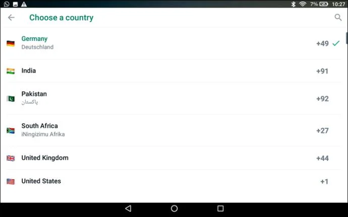 Come usare WhatsApp su un tablet Fire