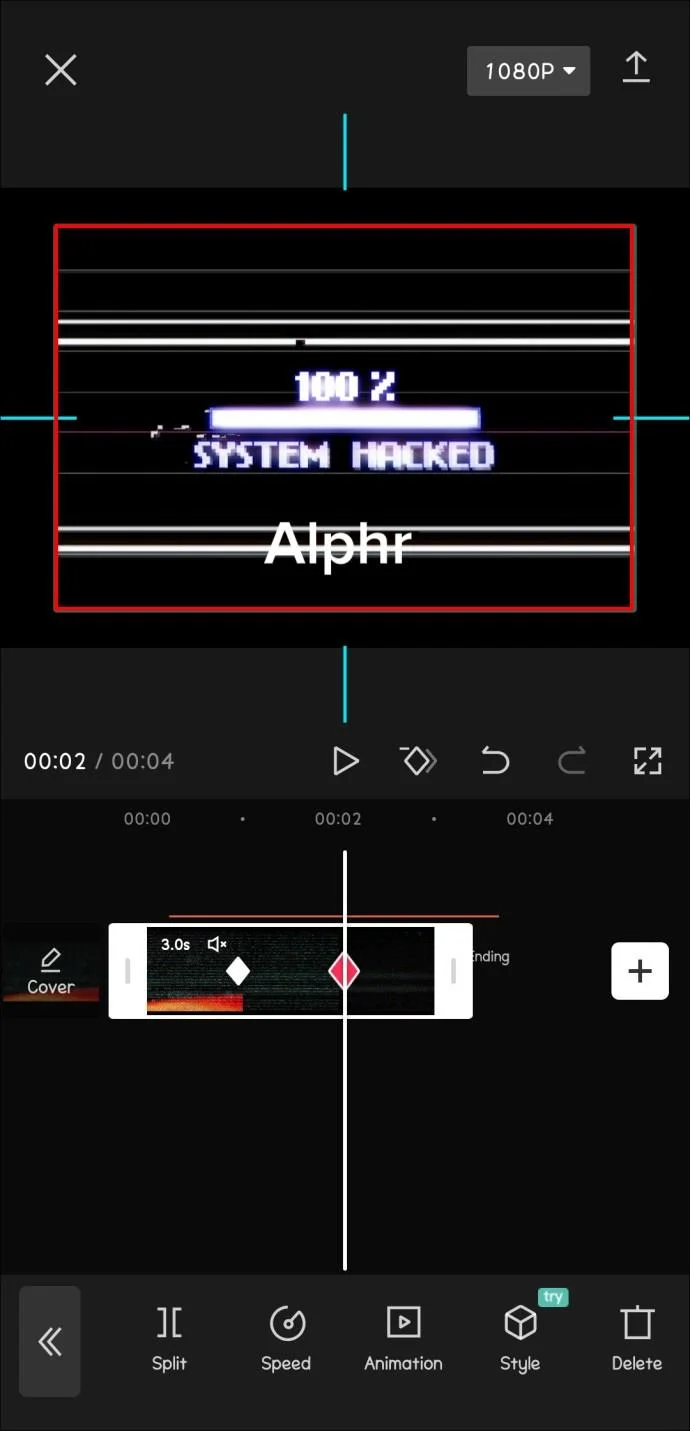 نحوه استفاده از Keyframes در CapCut
