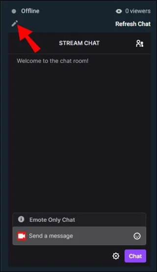 نحوه تغییر عنوان استریم در Twitch