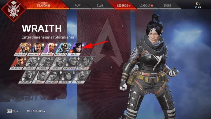 نحوه تجهیز نشان ها در Apex Legends