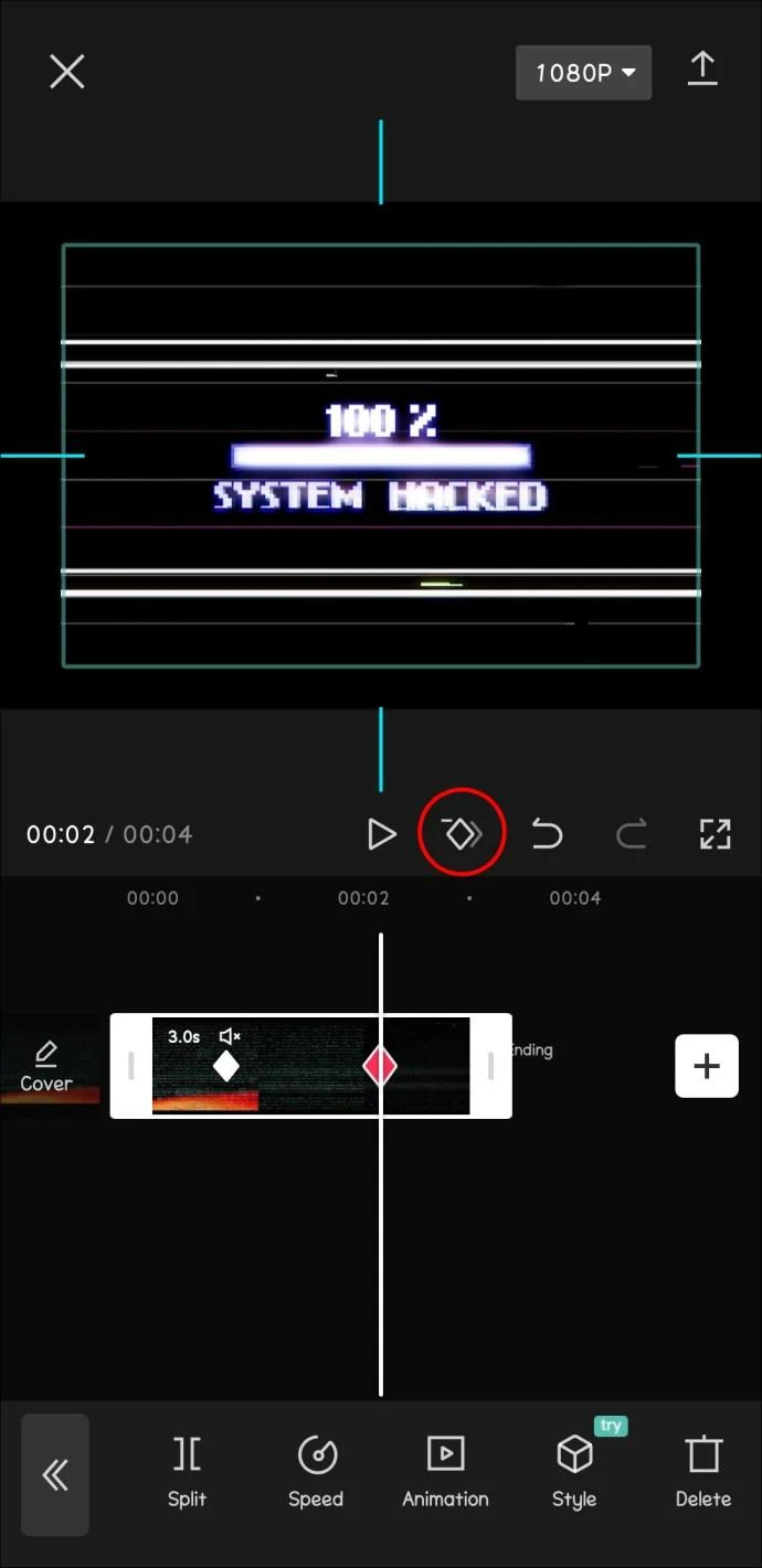 نحوه استفاده از Keyframes در CapCut