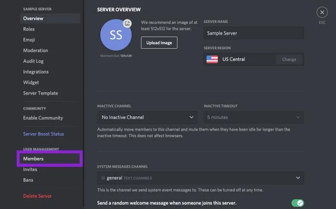 نحوه دسترسی ادمین به کاربر دیگری در Discord
