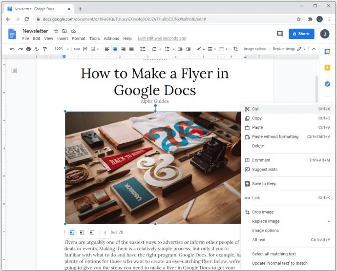 Jak zrobić ulotkę w Dokumentach Google