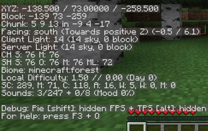 نحوه مشاهده مختصات در Minecraft