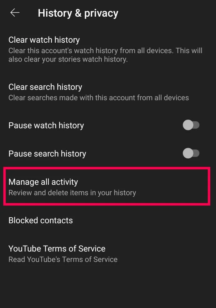 Come visualizzare la cronologia dei commenti di YouTube