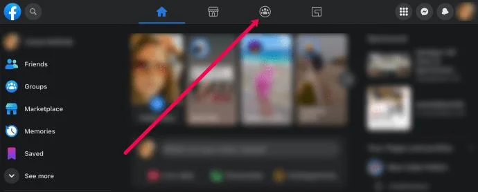 Facebook バッジのグループオプション