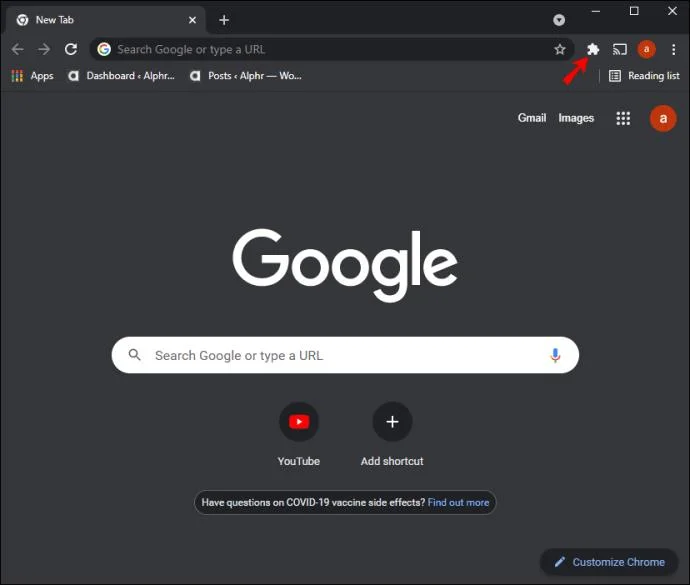 Como fixar extensões na barra do Chrome