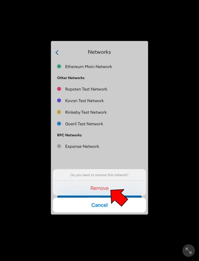چگونه یک شبکه را از MetaMask حذف کنیم
