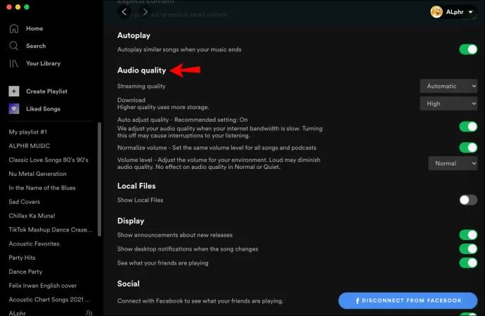 نحوه عادی سازی صدا در Spotify