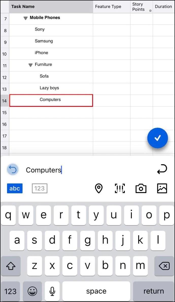 Come aggiungere una sottoattività in Smartsheet