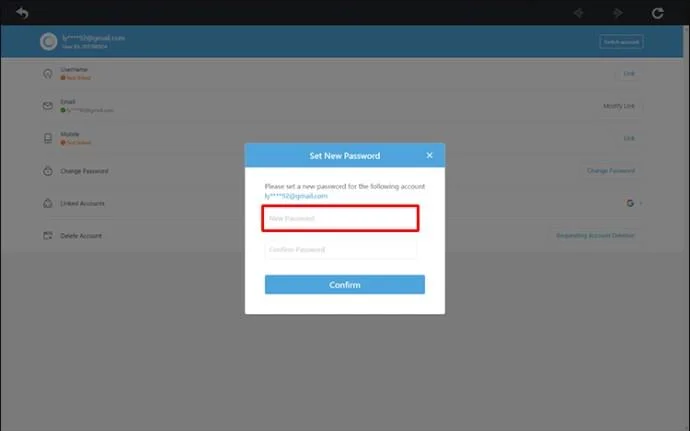 نحوه تغییر آدرس ایمیل و رمز عبور Genshin Impact