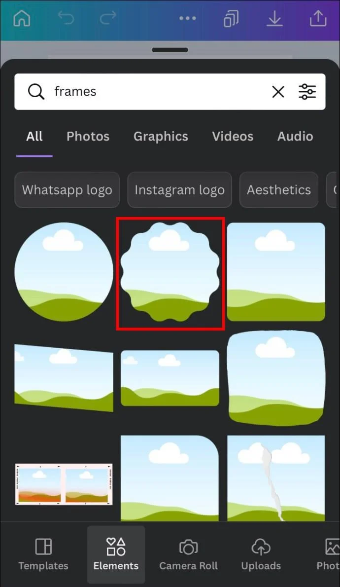 چگونه یک شکل را با یک تصویر در Canva پر کنیم