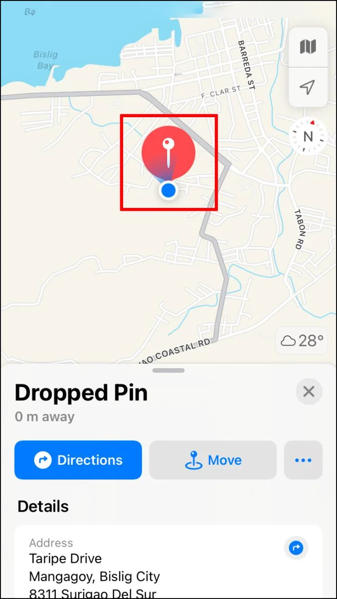 Apple 지도에서 핀을 놓거나 제거하는 방법