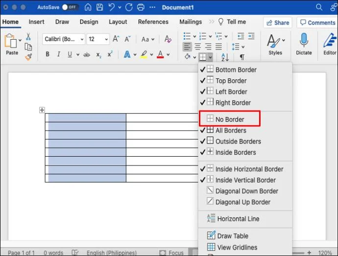 Come creare una tabella invisibile in Word