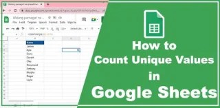 Comment compter les valeurs uniques dans Google Sheets