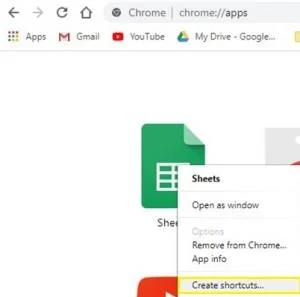 So fügen Sie Google Sheets zum Desktop hinzu
