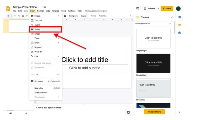 چگونه یک ویدیوی YouTube را در Google Docs جاسازی کنیم