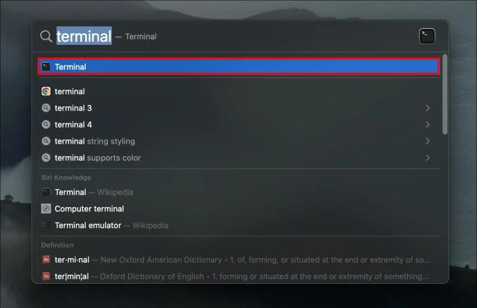 نحوه باز کردن Command Prompt در مک