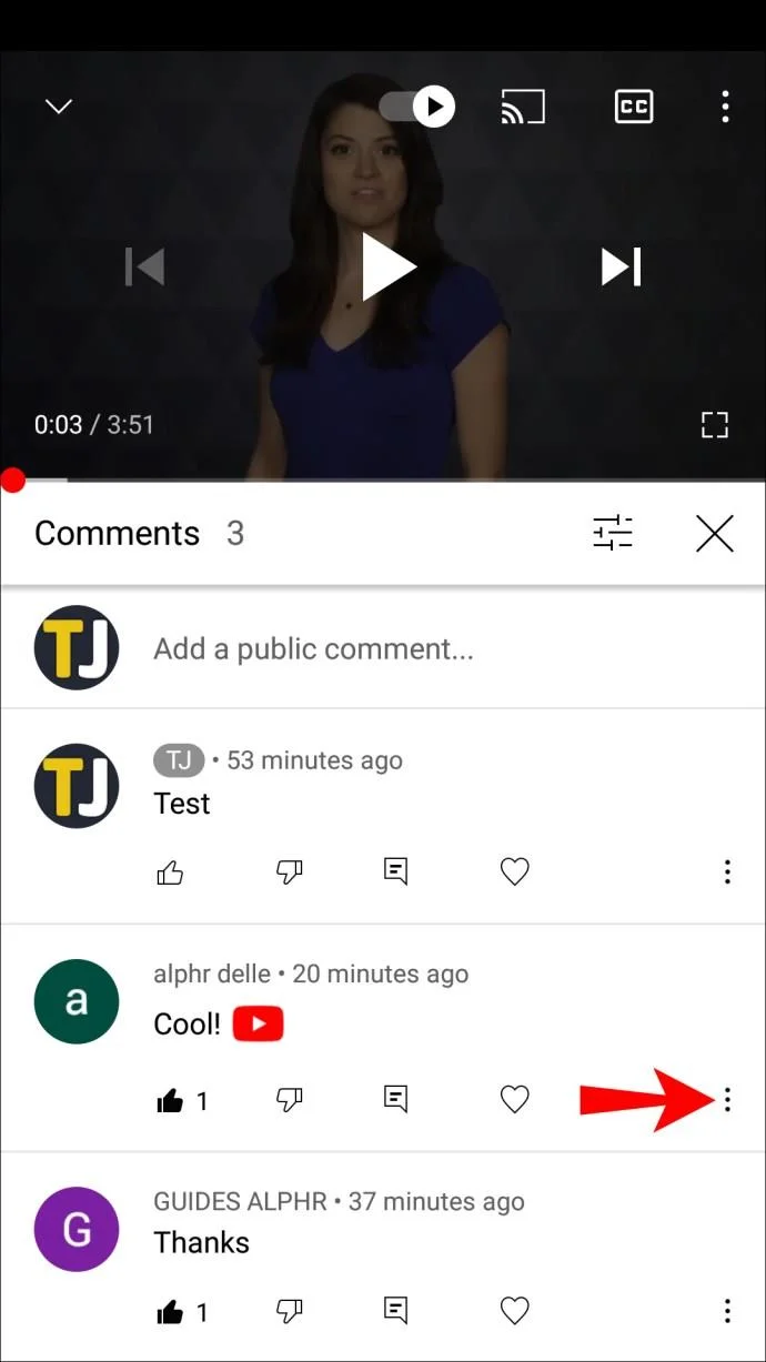 Come bloccare un commento su YouTube