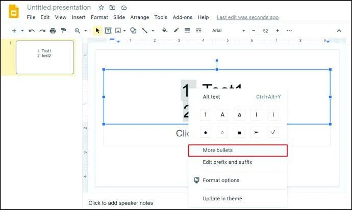 نحوه اضافه کردن نقاط گلوله در Google Sheets