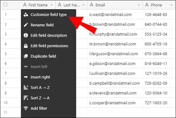 Cara Mengubah Bidang Utama Di Airtable