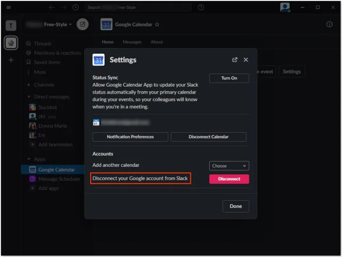 چگونه تقویم گوگل را به Slack اضافه کنیم