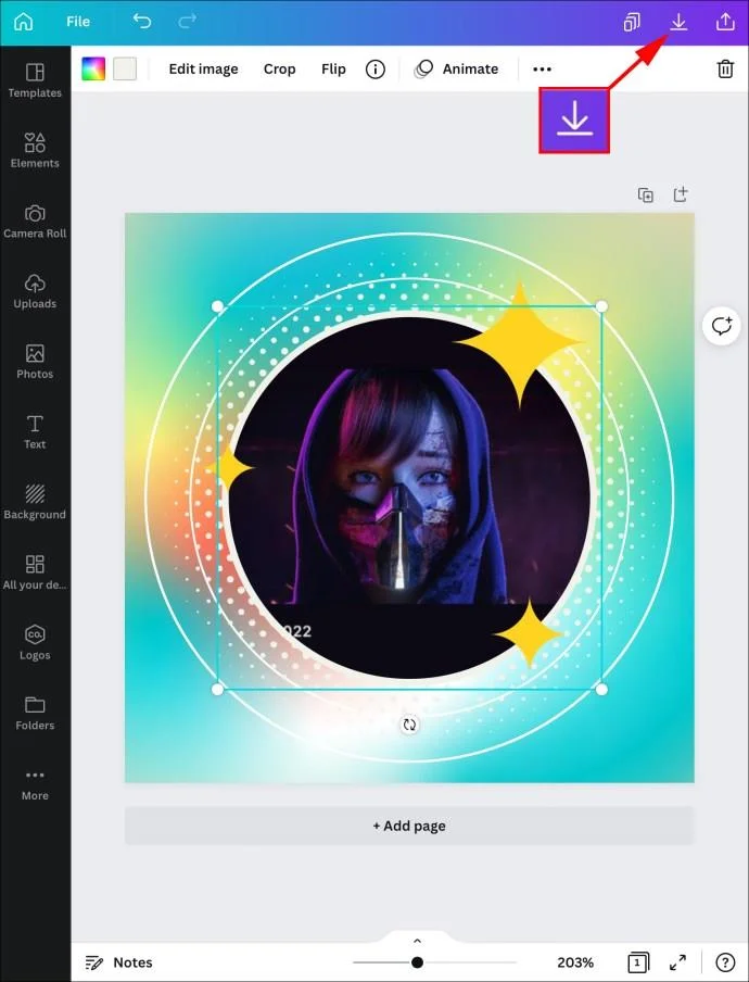 چگونه یک شکل را با یک تصویر در Canva پر کنیم