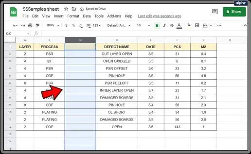 نحوه افزودن و حذف سطرها و ستون ها در Google Sheets