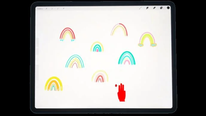 نحوه کپی و چسباندن در Procreate