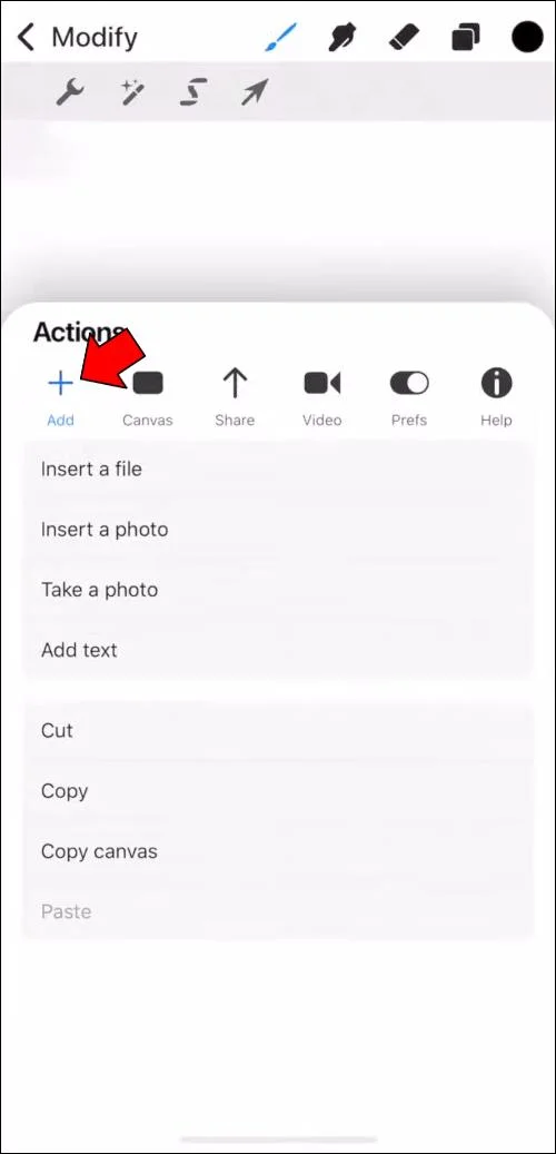 نحوه کپی و چسباندن در Procreate