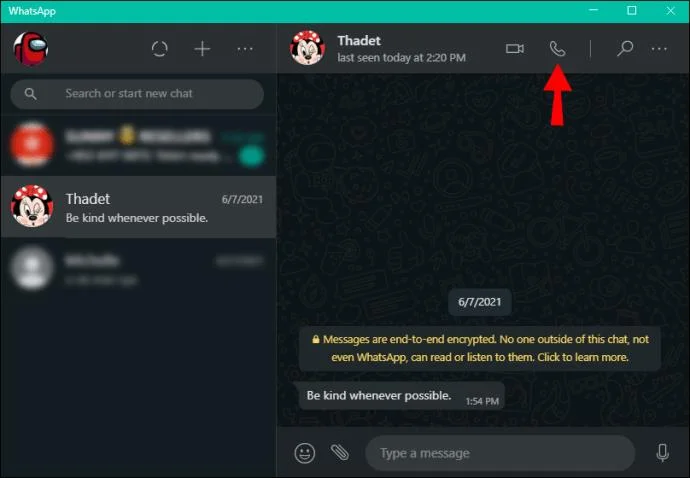 Como fazer uma chamada de vídeo do WhatsApp no ​​Windows 10