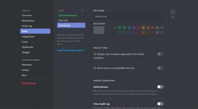 نحوه اضافه کردن، مدیریت و حذف نقش ها در Discord