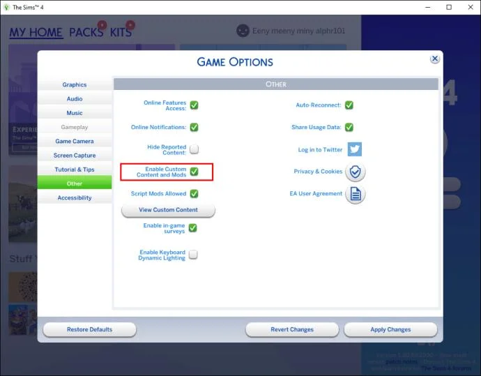 نحوه رفع عدم نمایش مودهای Sims 4