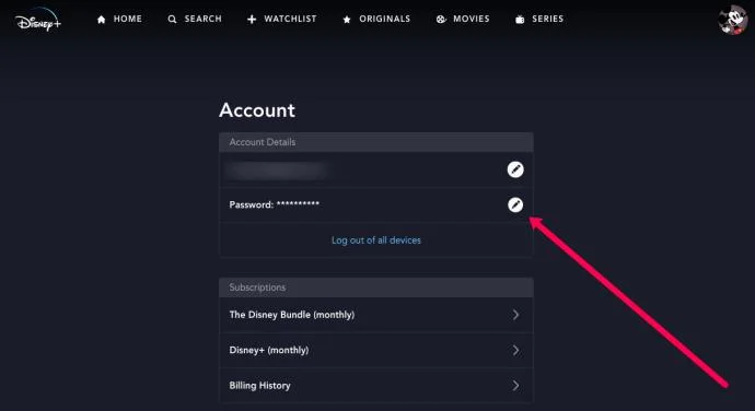 Cómo cerrar sesión en todos los dispositivos en Disney Plus