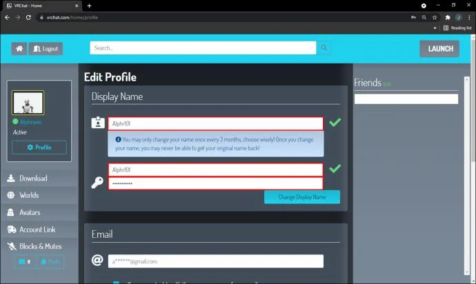 چگونه نام خود را در VRChat تغییر دهیم