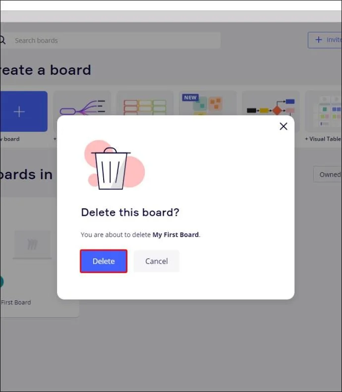 چگونه یک برد را در Miro حذف کنیم چگونه یک برد را در Miro حذف کنیم