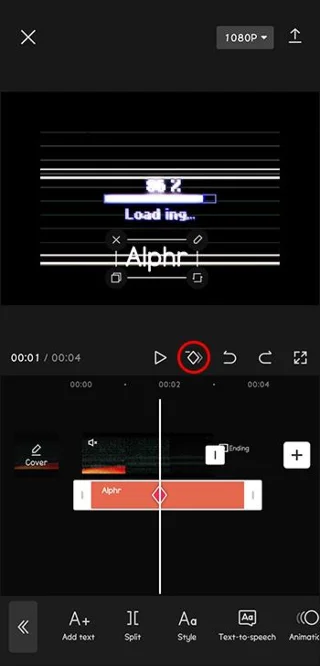 نحوه استفاده از Keyframes در CapCut