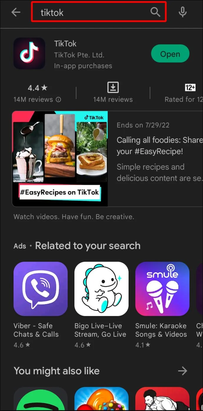 نحوه رفع مشکل TikTok