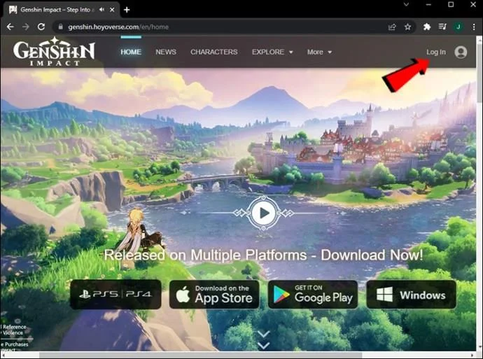نحوه تغییر آدرس ایمیل و رمز عبور Genshin Impact