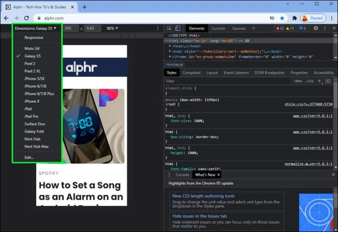 Cómo ver la versión móvil de un sitio web en una PC Cómo ver la versión móvil de un sitio web en una PC