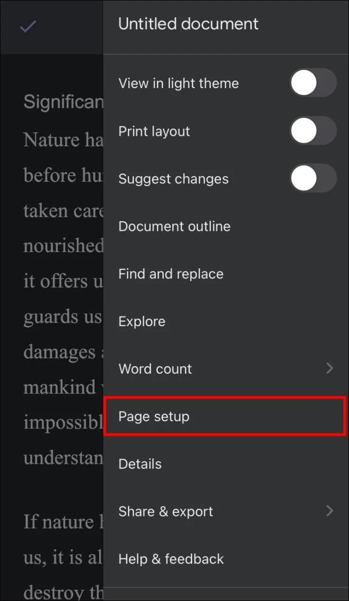 Cómo cambiar el tamaño de página en Google Docs