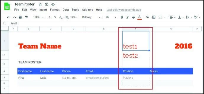 نحوه اضافه کردن نقاط گلوله در Google Sheets