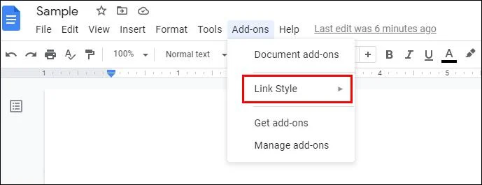 نحوه تغییر رنگ پیوندها در Google Doc